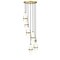 Z-Lite Cayden Chandelier, 7-Light, 18 In.W x 16.75 In.H, Modern Gold/Clear + Etched Opal 1946P-7R-MGLD - alternate 8